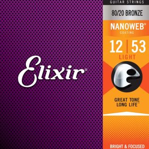Elixir Nano Web Acoustic Strings Light