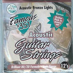 Acoustic 351 Brand Acoustic Guitar Strings Light