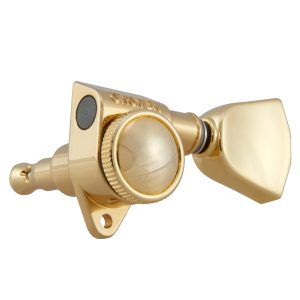 GROVER ROTO-GRIP LOCKING ROTOMATICS &reg; GOLD W/   KEYSTONE BUTTONS SET 6 3 + 3