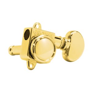 GROVER "FENDER &reg;" ROTO-GRIP LOCKING ROTOMATICS &reg; GOLD SET 6 6-IN-LINE