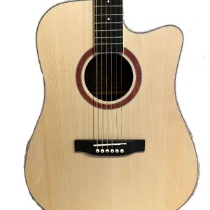 Alternative view of Alba Dreadnought Cutaway Acoustic Electric Guitar (w/ built in chromatic tuner)