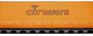 SUZUKI AIRWAVE 10 HOLE DIATONIC HARMONICA, KEY OF C, ORANGE