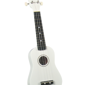 Diamond Head DU-109 Rainbow Soprano Ukulele - White