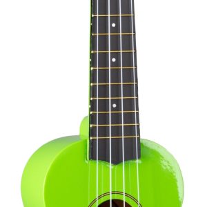 EDDY FINN SOPRANO UKULELE WITH BAG, GLOSS FINISH, GREEN