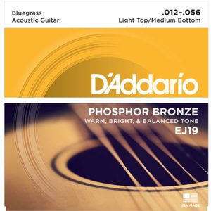 D'ADDARIO PHOSPHOR BRONZE ROUND WOUND ACOUSTIC GUITAR SET,