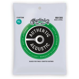 Martin MA130S Authentic Acoustic Marquis Silk and Steel Custom Acoustic Guitar Strings