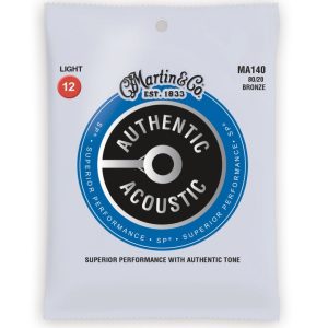 Martin MA140 Authentic Acoustic SP 80/20 Bronze Light Guitar Strings