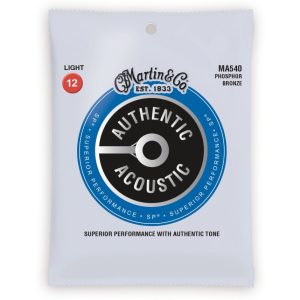 Martin MA540 Authentic Acoustic SP 92/8 Phosphor Bronze Light Guitar Strings