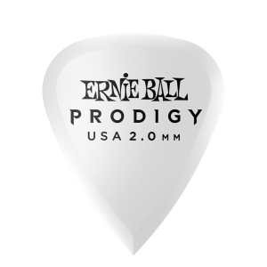 2.0mm White Standard Prodigy Picks 6-Pack
