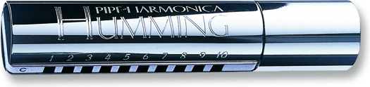SUZUKI PIPE HUMMING 10 HOLE DELUXE DIATONIC HARMONICA, KEY OF A