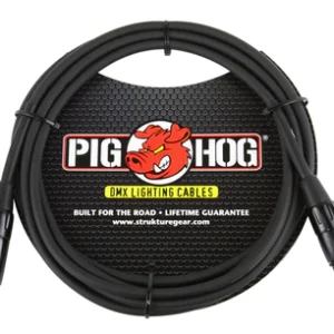 Pig Hog DMX 3 pin lighting Cable, 10ft