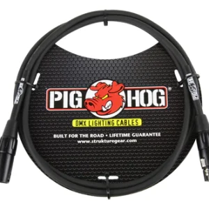 Pig Hog DMX 3 pin lighting Cable, 5ft