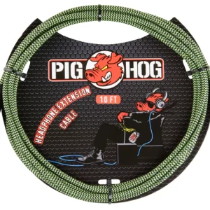 10ft Headphone Extension Cable, 3.5mm, “Jamaican Green”