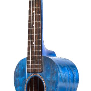 OHANA SOPRANO UKULELE, WILLOW WOOD TOP/BACK/SIDES, BLUE