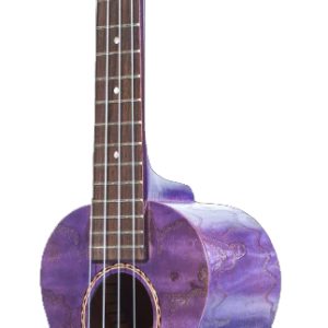 OHANA SOPRANO UKULELE, WILLOW WOOD TOP/BACK/SIDES, PURPLE